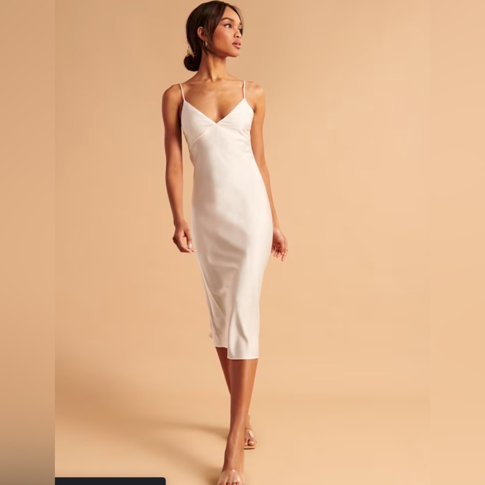 Satin Slip Midi Dress-NEVER WORN tags still on